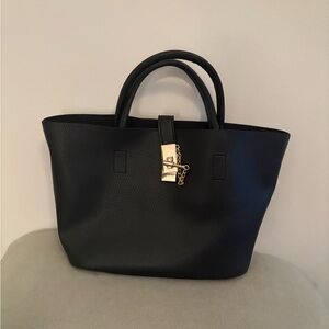 Elegant Black Tote Bag